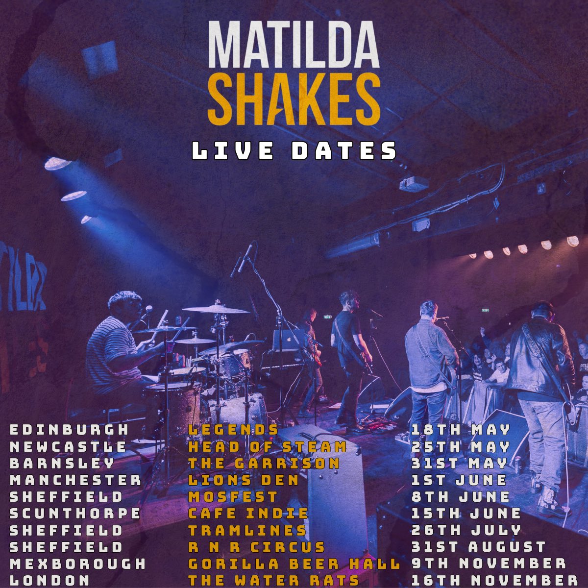 It’s Tour month! Here’s all our confirmed dates for 2024. Go grab some tickets let’s make these shows to remember. 🔥 matildashakes.os.fan