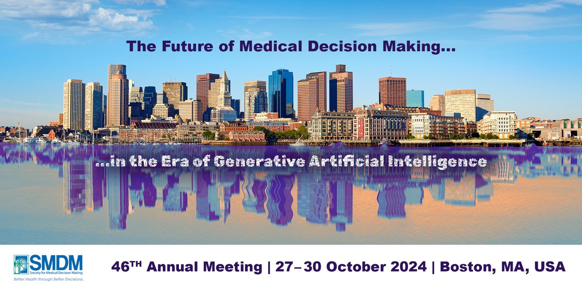 The SMDM 46th Annual Meeting will bring together high-quality symposia presentations and workshops from all disciplines involved in the study of decision making in health and medicine. Will you be part of it? Submit your symposia proposal by 17 May 2024: loom.ly/pHJW4-E