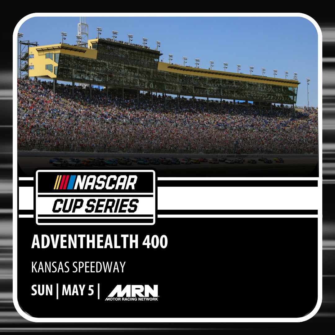 🏁Let's go @NASCAR racing at @kansasspeedway🏁 📻 bit.ly/2MfJ5XI 💻 bit.ly/MRNbroadcast 📱 nas.cr/2qeyRNK 🎧 @REradioz Scanner - 454.0000 🚗 @SIRIUSXM - Channel 90 #AskMRN | #NASCAR | #AdventHealth400