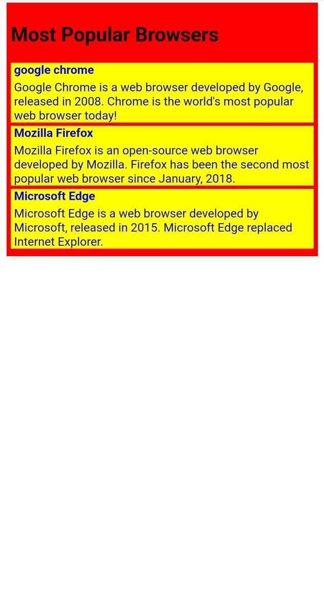 sahil_part65798's tweet image. Day-24 #htmltutorial
HTML semantic elements 
Semantic elements described it&apos;s meaning to both the browser and the developer 
#HTML #CSS #learning #developer #Website #daily