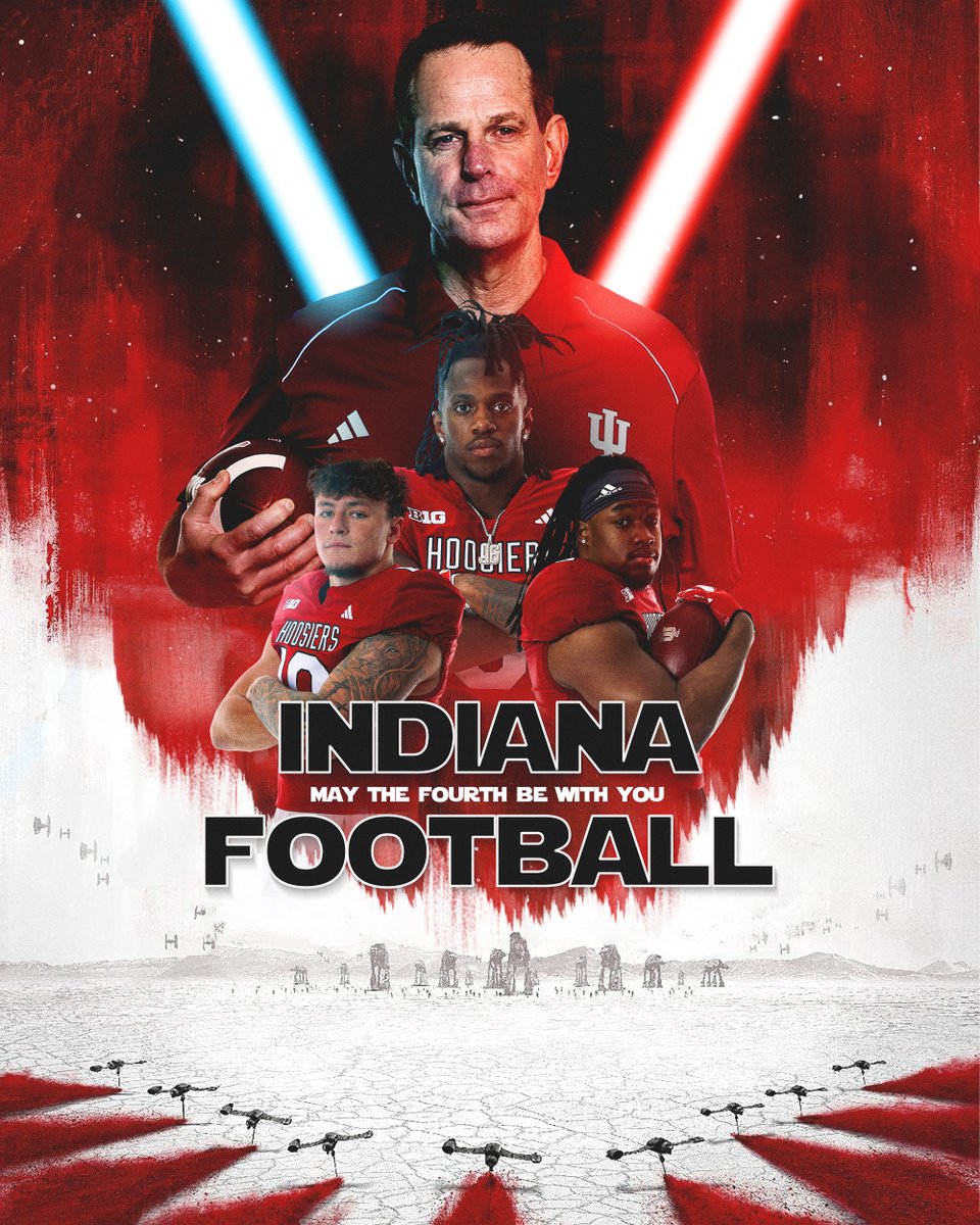 #MayTheFourth be with you, Hoosiers. ⚪️🔴