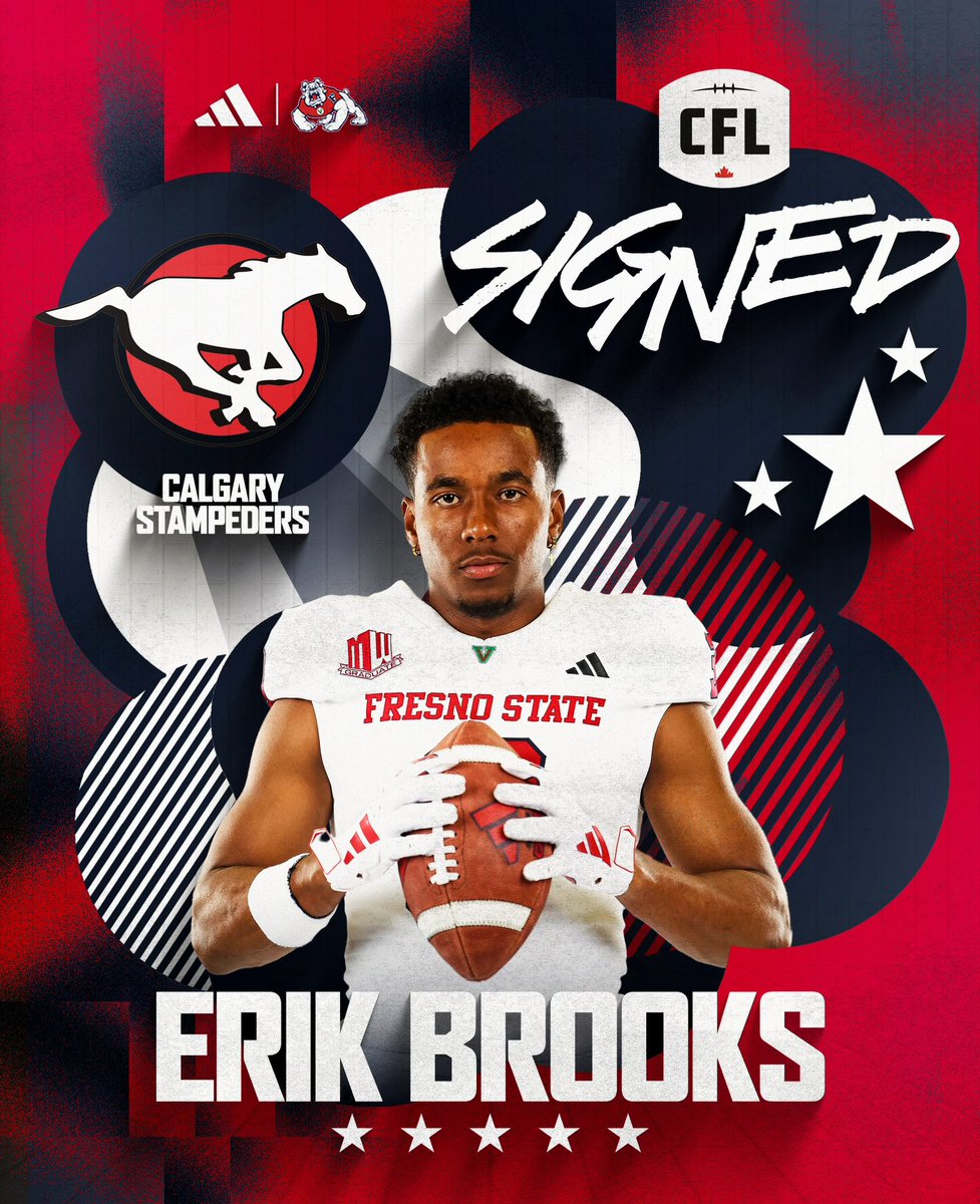 The story is still being written‼️ @ErikBrooks3_ has signed with the @calstampeders in the CFL 🤝