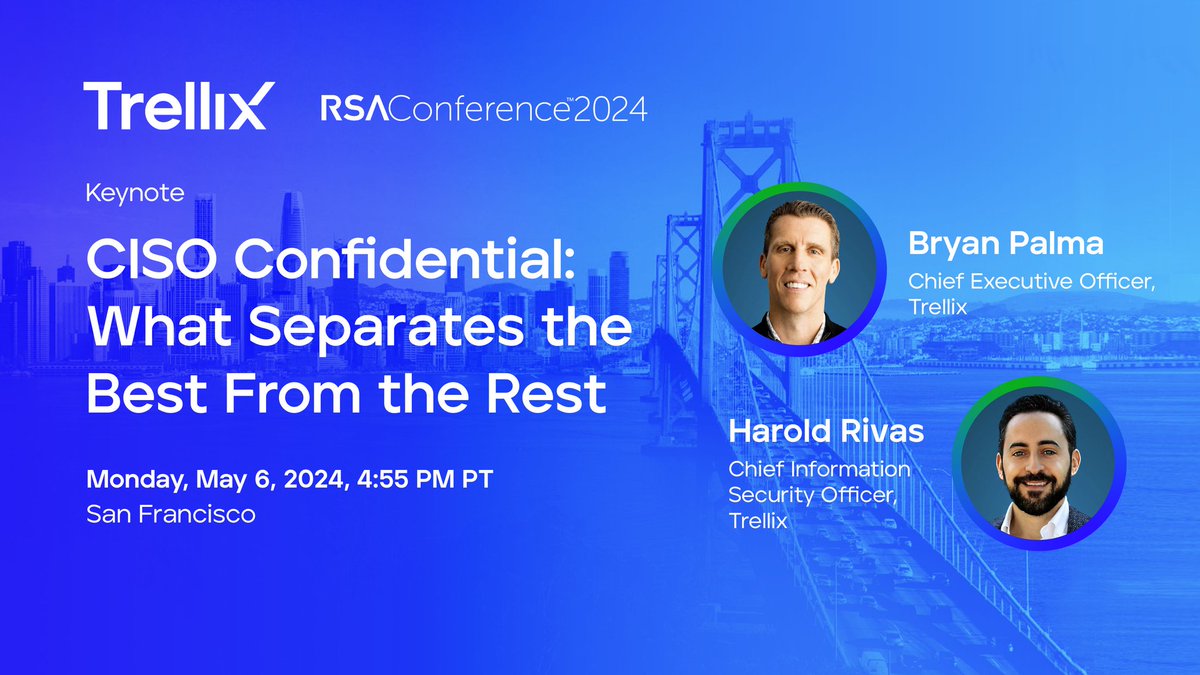 The best CISOs go through eras — like #TaylorSwift — bringing innovation and resilience to the table. Join CEO @BryanJPalma and CISO @HaroldRivasUS’ for their #RSAC keynote on Monday, 5/6, to find out what separates the best CISOs from the rest. bit.ly/3PnlPJg