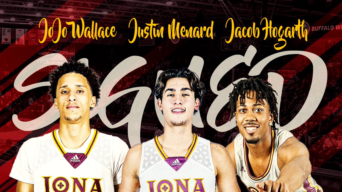 With our first five spring additions announced this week, today we take a look at our three early signees from the fall.
 
Welcome again @JacobHogarth2, @just_menard and JoJo Wallace!
 
More to come!
 
#GaelNation #MAACHoops