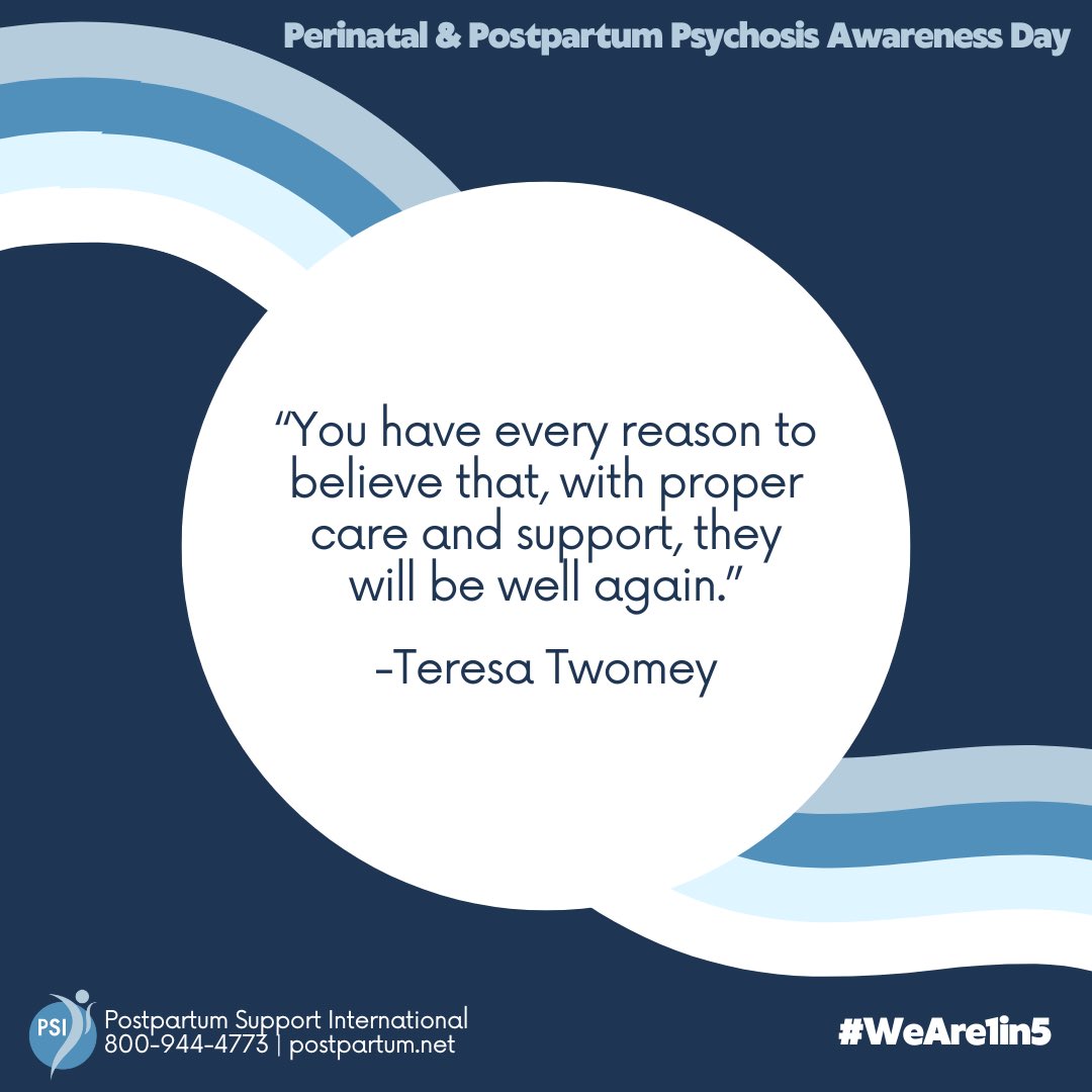 In honor @pppawarenessday, Perinatal Psychosis Survivors and members of @postpartumsupportinternational’s Perinatal Psychosis (PP) Task Force share insight as to what they would tell loved ones of those experiencing symptoms of Perinatal Psychosis. 🦋 #WeAre1in5 #pppawarenessday