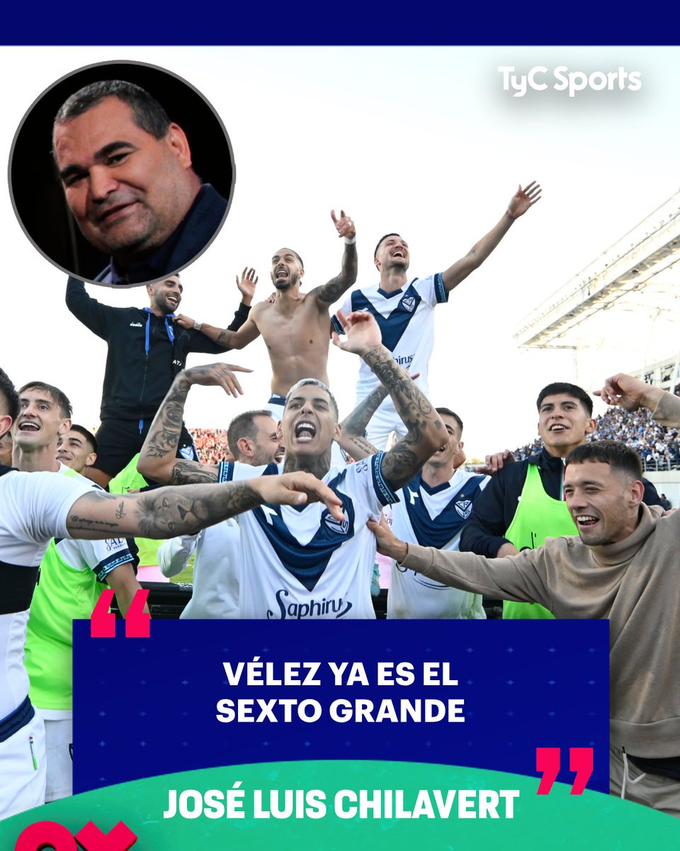 🗣️ El histórico exarquero de #Vélez fue contundente al referirse al Fortín como el "SEXTO GRANDE" del fútbol argentino.

🎙️ <a href="/Liberotyc/">Líbero</a>