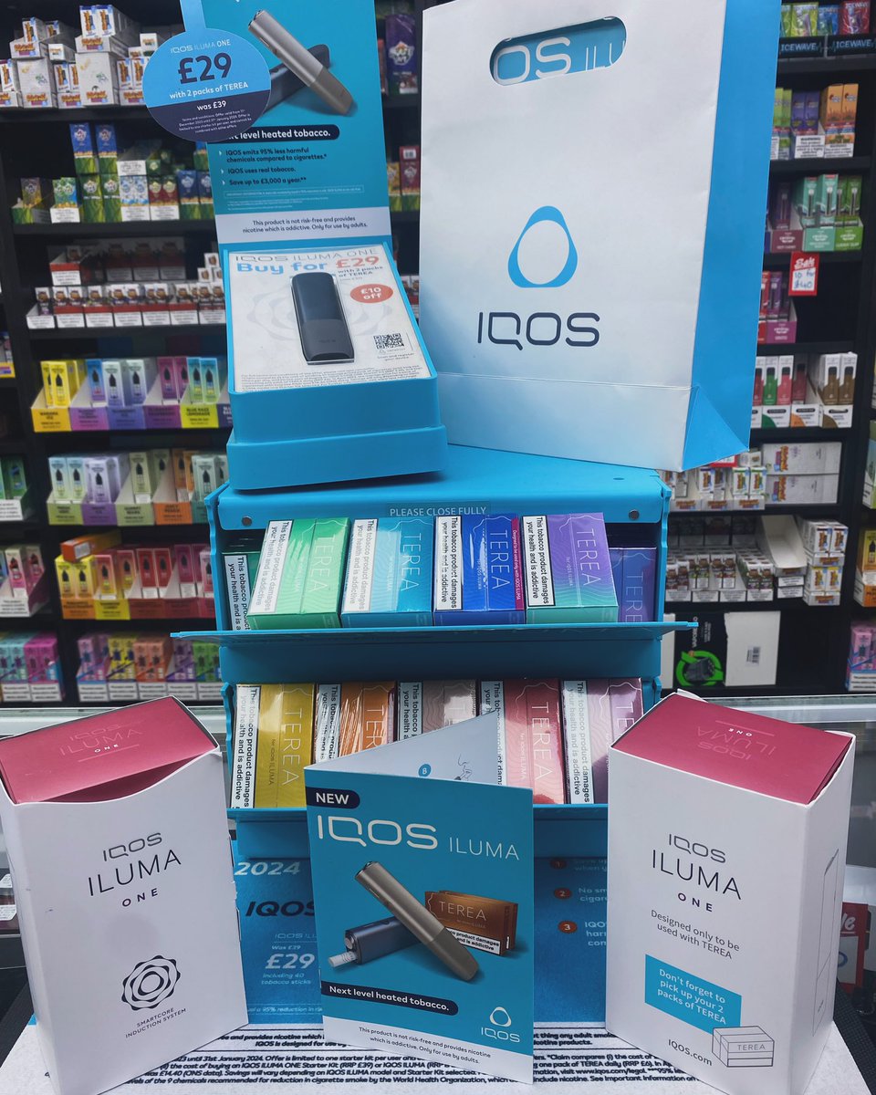 Any alternative to quit smoking the Heated tobacco from Iqos the Iluma one in store now for only £29 with 2 packs of Terea equivalent of 40 cigarettes 
#vape #vapers #vapelife #ecig #vapeporn #quitsmoking #smokefree #flavours #ivapelounge #eccles #ecclesvape #manchester #iqos