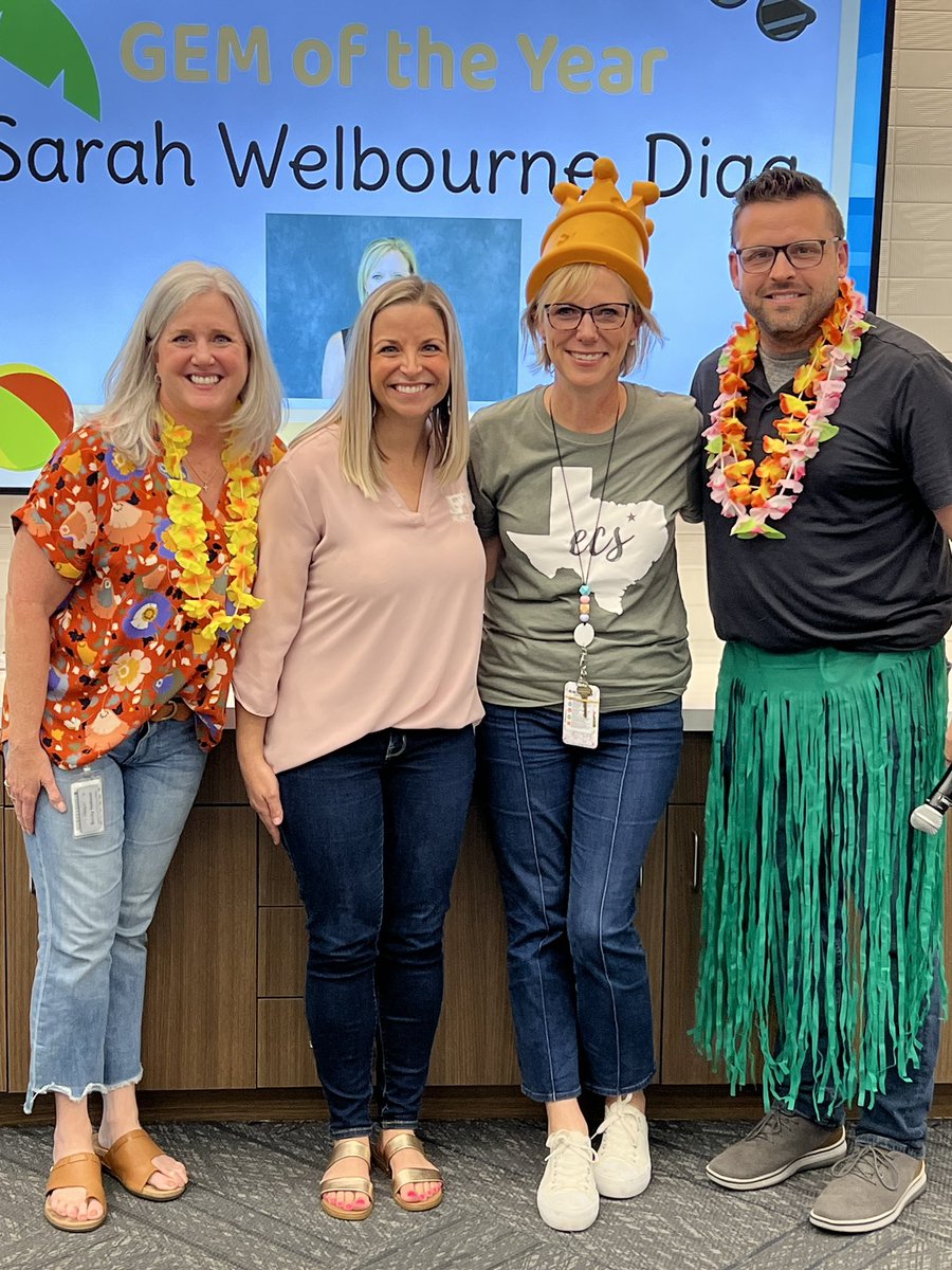 Congrats to our <a href="/frisco_sped/">Frisco ISD Special Education Department</a> GEM (going the extra mile) of the Year Sarah (Welbourne) Scott!!! Well deserved, Sarah - we love you!