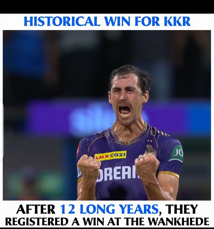 Finally, KKR breaks their long run at the Wankhede and secures their first victory in 12 years. #MIvsKKR #KOTON