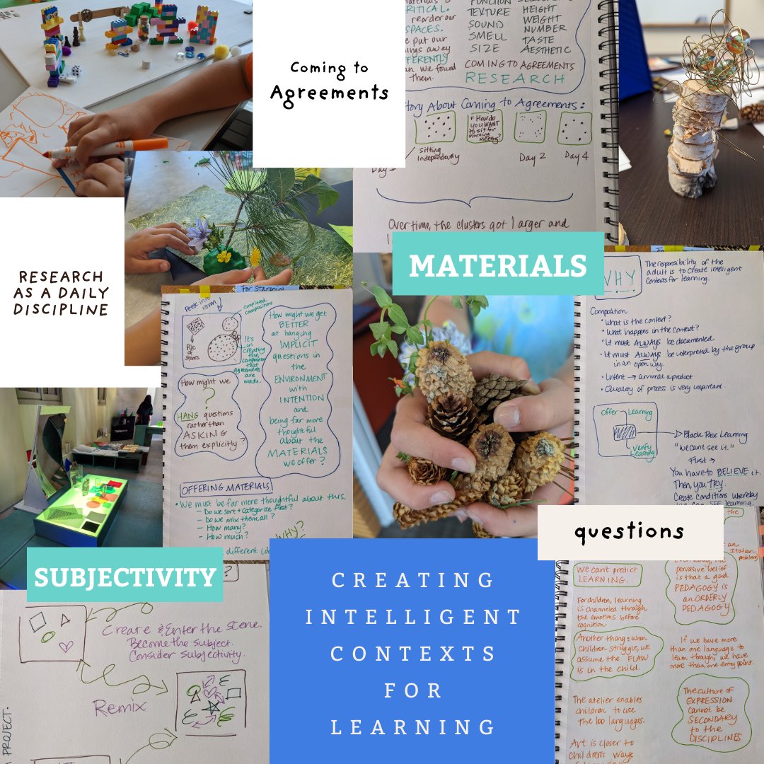 I'm a Reggio-inspired educator who has made several visits to learn more about pedagogical documentation. I'm sharing a peek into my notebooks and sharing learning stories in my Sunday newsletter: mailchi.mp/angelastockman…