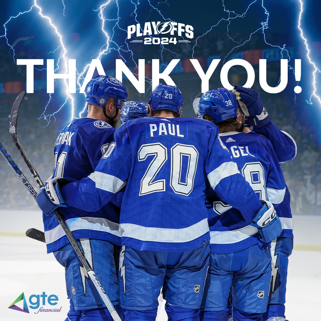 As the Official #CreditUnion of the team, we've had a blast cheering alongside all of you for the @TBLightning's incredible season. ⚡️

Now, let's start the countdown to next year's puck drop - it's never too early to get excited for more lightning strikes on the ice! 🏒