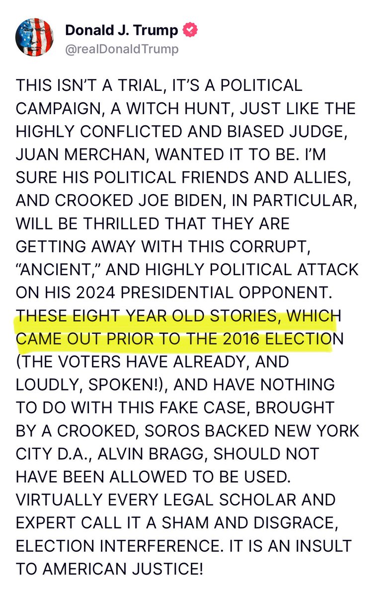 um, the entire point of the trial is that the stories *did not come out prior to the election* because of the hush payment