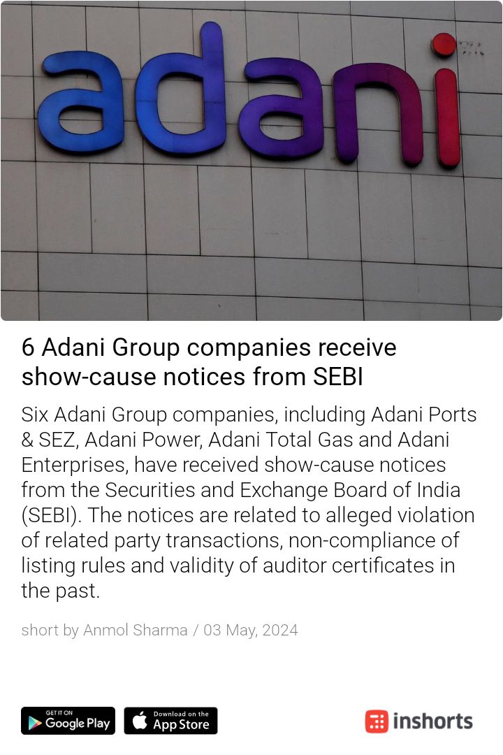 #Modi battery boost 📉 losing power🔋. #AdaniScam is a serious issue. SEBI gives show cause notice.