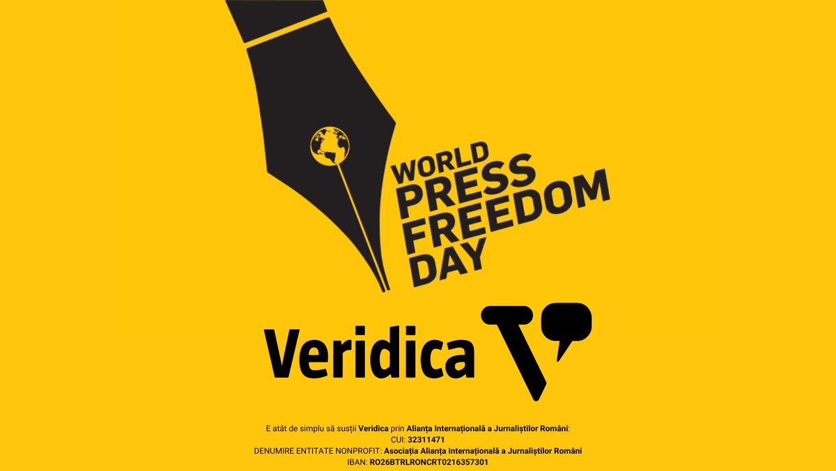 Ziua Mondială a Libertății Presei a fost proclamată de Adunarea Generală a ONU în decembrie 1993, la recomandarea Conferinței Generale a UNESCO. De atunci, 3 mai este sărbătorită la nivel mondial.

#WorldPressFreedomDay #FreePress #pressday #PressFreedom