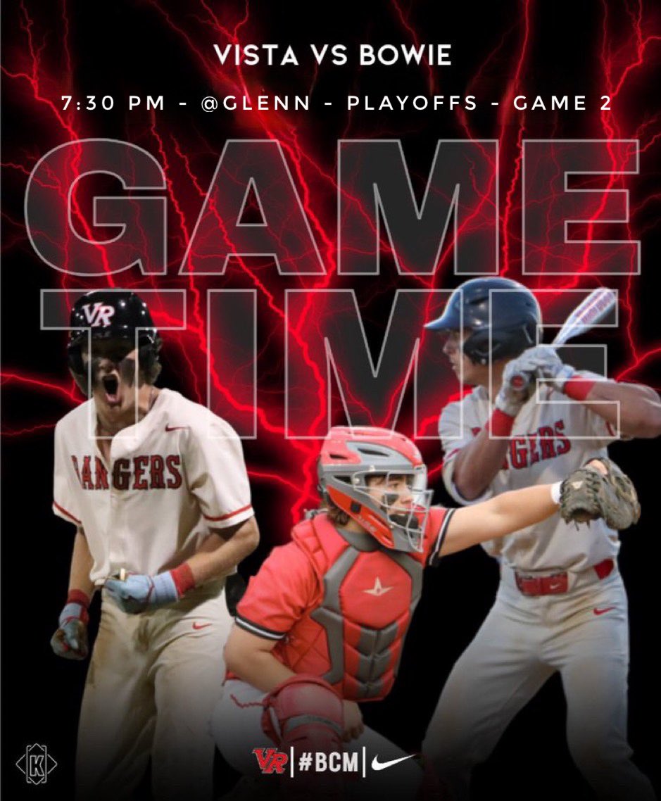 Game day!!!!! Game venue changed from Vista to Glenn High School at 7:30 pm due to weather. Time to force a game 3! #BCM #Work #Grind #Fight #playoffs