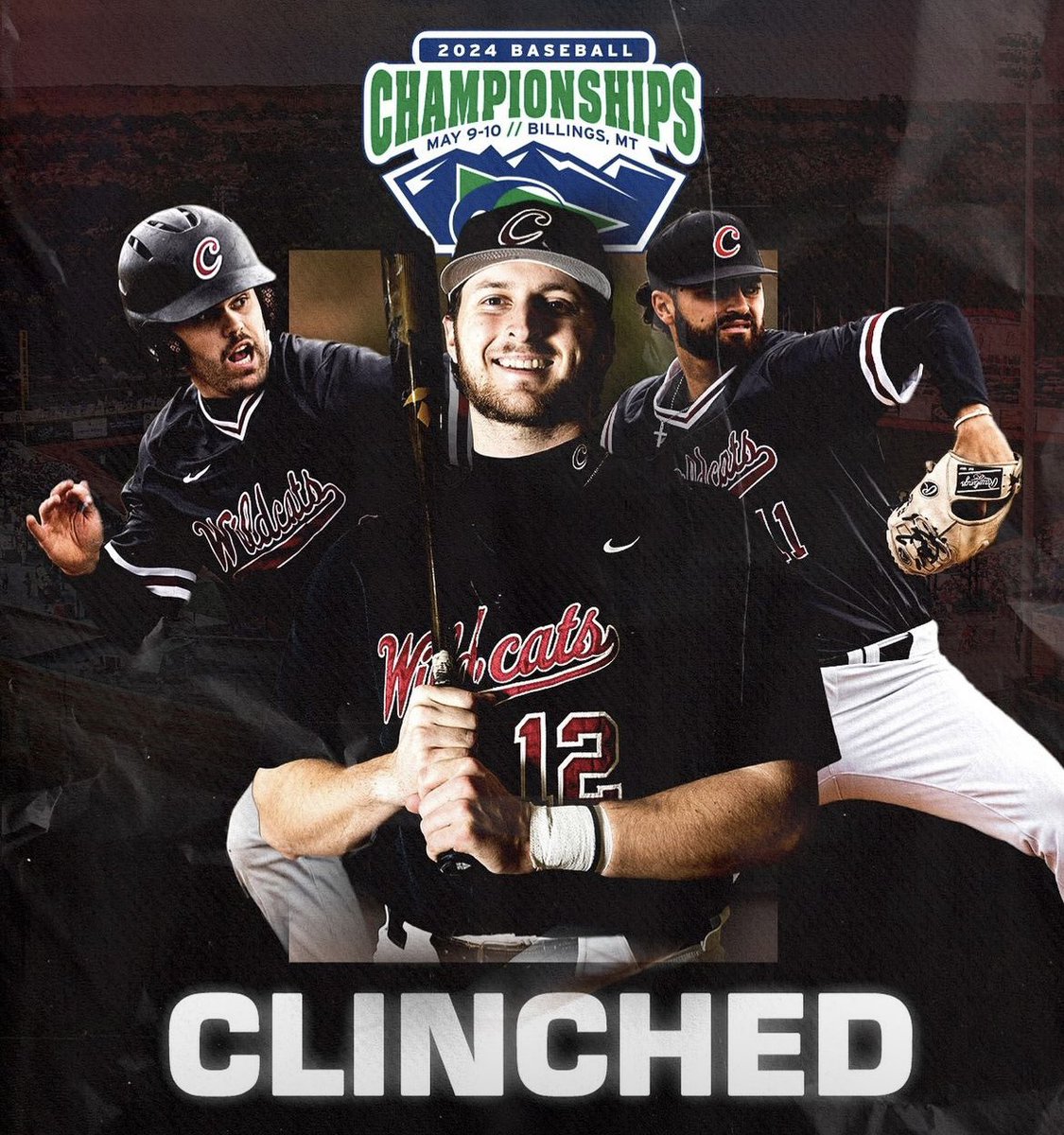 WE'RE IN!!!
🎟️2024 Great Northwest Athletic
Conference Championships 
📍Billings Mont. | Dehler Park
May 9th and 10th