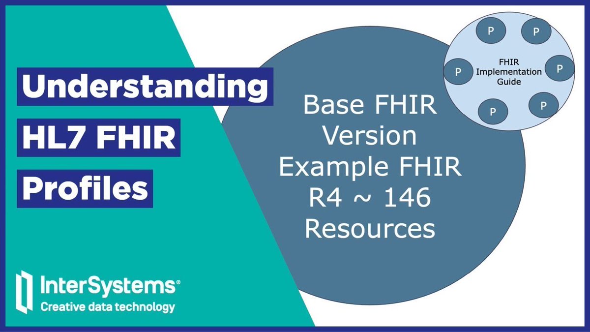 🗒️ Watch this educational #video to learn how to profile, or customize, HL7 #FHIR resources for a specific use case by providing extensions and constraints 👇 community.intersystems.com/post/video-und… Make your health data work for you! #InterSystemsIRIS #IRISforHealth #HealthIT #DigitalHealth