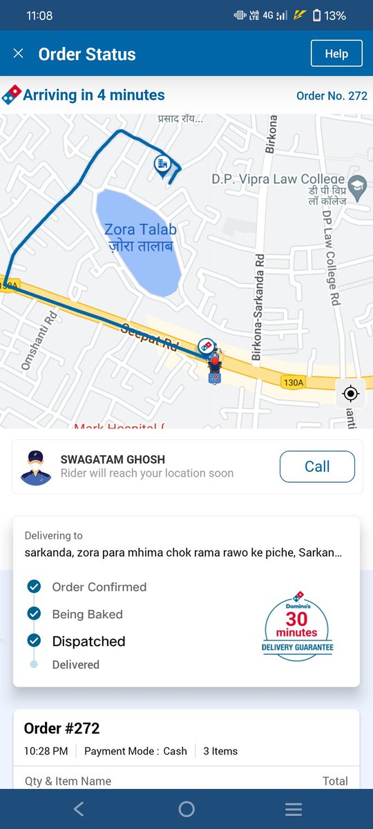 Satyendra02S's tweet photo. जब आप लोग नही पहुंचा पाते हो तो किसी का ऑडर क्यों लेते हो मेरा घर वही है जहा था आप लोगो के कारण मै क्यों भूखा रहु डिलीट कर रहा हु अप्प अब मै @dominos 🙏🏻 https://t.co/lOK3dL8NSz