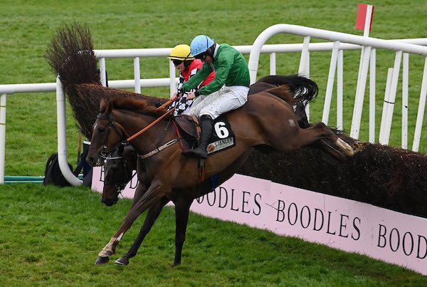 Private Ryan <a href="/jamie_scallan1/">Jamie Scallan</a> winner of the Bishopscourt Cup hunters chase <a href="/punchestownrace/">Punchestown</a> for <a href="/farmerdoyle16/">Sean Doyle</a> <a href="/MonbegStables/">Monbeg Stables</a> 
📸 healyracing.ie
