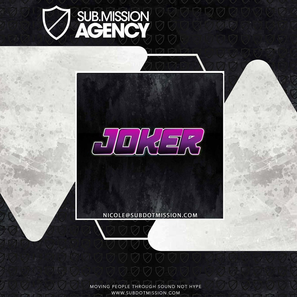 -AGENCY ANNOUNCEMENT- Join us in welcoming @Joker to the Sub.mission team! Please contact nicole@subdotmission.com for bookings!