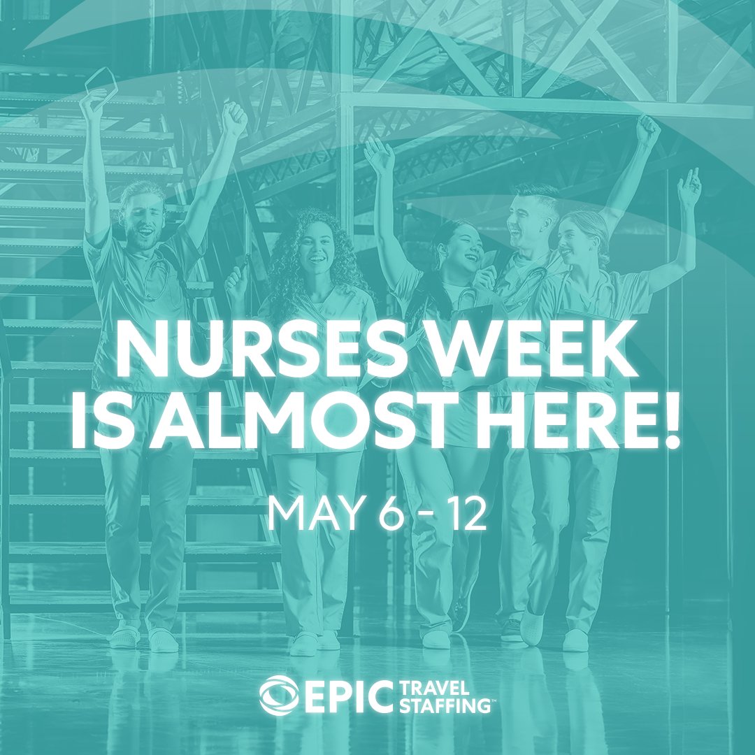 Nurses Week is just around the corner, and we're gearing up to celebrate the invaluable contributions of nurses to healthcare! 🎉✨

Read the full blog here: epictravelstaffing.com/events/gearing… 📖 
 💖🩺 #NursesWeek2024 #CelebrateNurses #EpicTravelStaffing 🌟