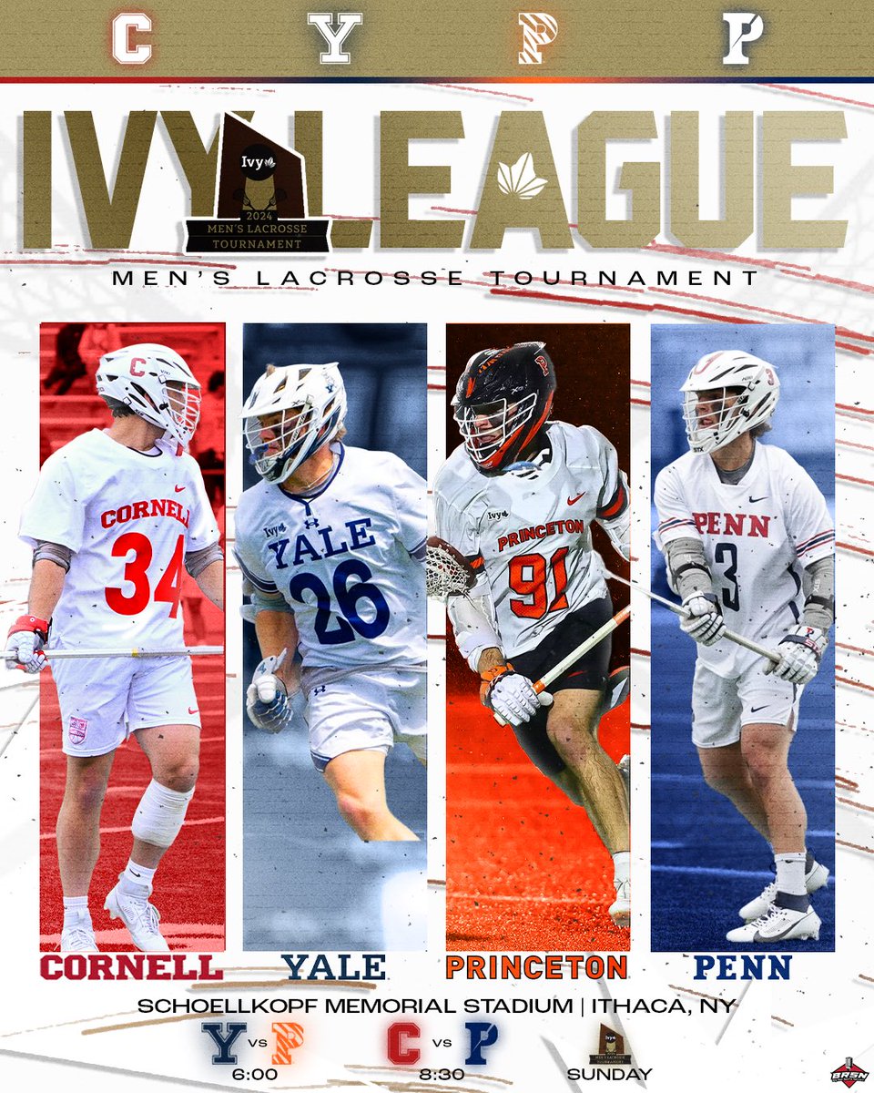 🔥GAMEDAY🔥 The Ivy Tournament starts tonight at Schoellkopf Field. Come out and support @cornelllacrosse as they take on Penn at 8:30pm ‼️🐻 📸: Joe Reyes, David Schamis, Shelley M. Szwast, Hunter Martin Graphic: Matt Manno #yellcornell #gobigred #cornellsports #BRSN