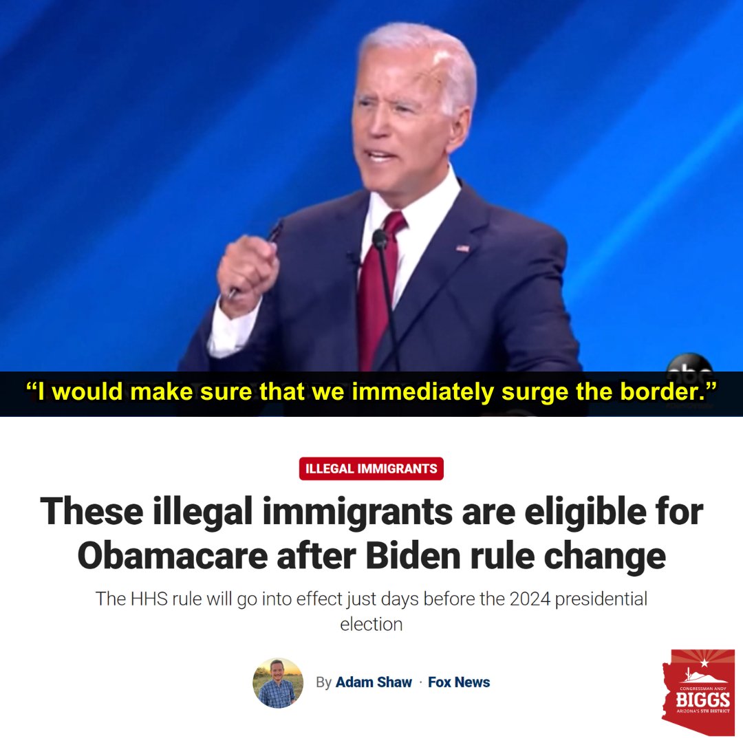 Today is day 1,199 of Biden's presidency and our southern border remains wide open. Biden's lawless regime is forcing American taxpayers to fund benefits for even more illegal aliens. Read more here: 📌tinyurl.com/5n7r7sm9