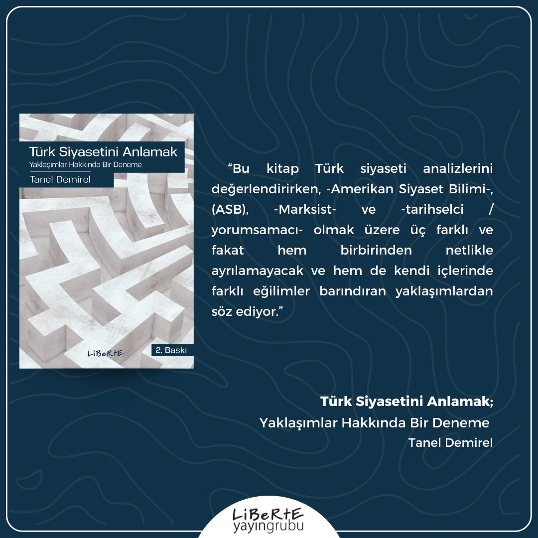 “Bu kitap Türk siyaseti analizlerini değerlendirirken, -Amerikan Siyaset Bilimi-, (ASB), -Marksist- ve -tarihselci / yorumsamacı- olmak üzere üç farklı ve fakat hem birbirinden netlikle ayrılamayacak ve hem de kendi içlerinde farklı eğilimler barındıran yaklaşımlardan söz…