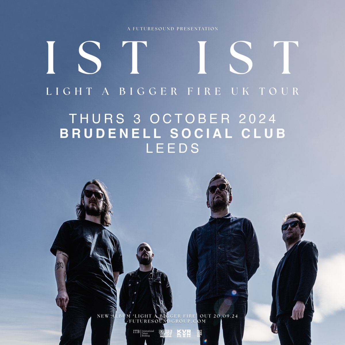 NEW SHOW // Post-punk Mancunians @ististmusic play @Nath_Brudenell Thurs 3rd October! Tickets go on sale Friday 10am ⏰ Tickets available at 🎟👉 futuresoundgroup.com