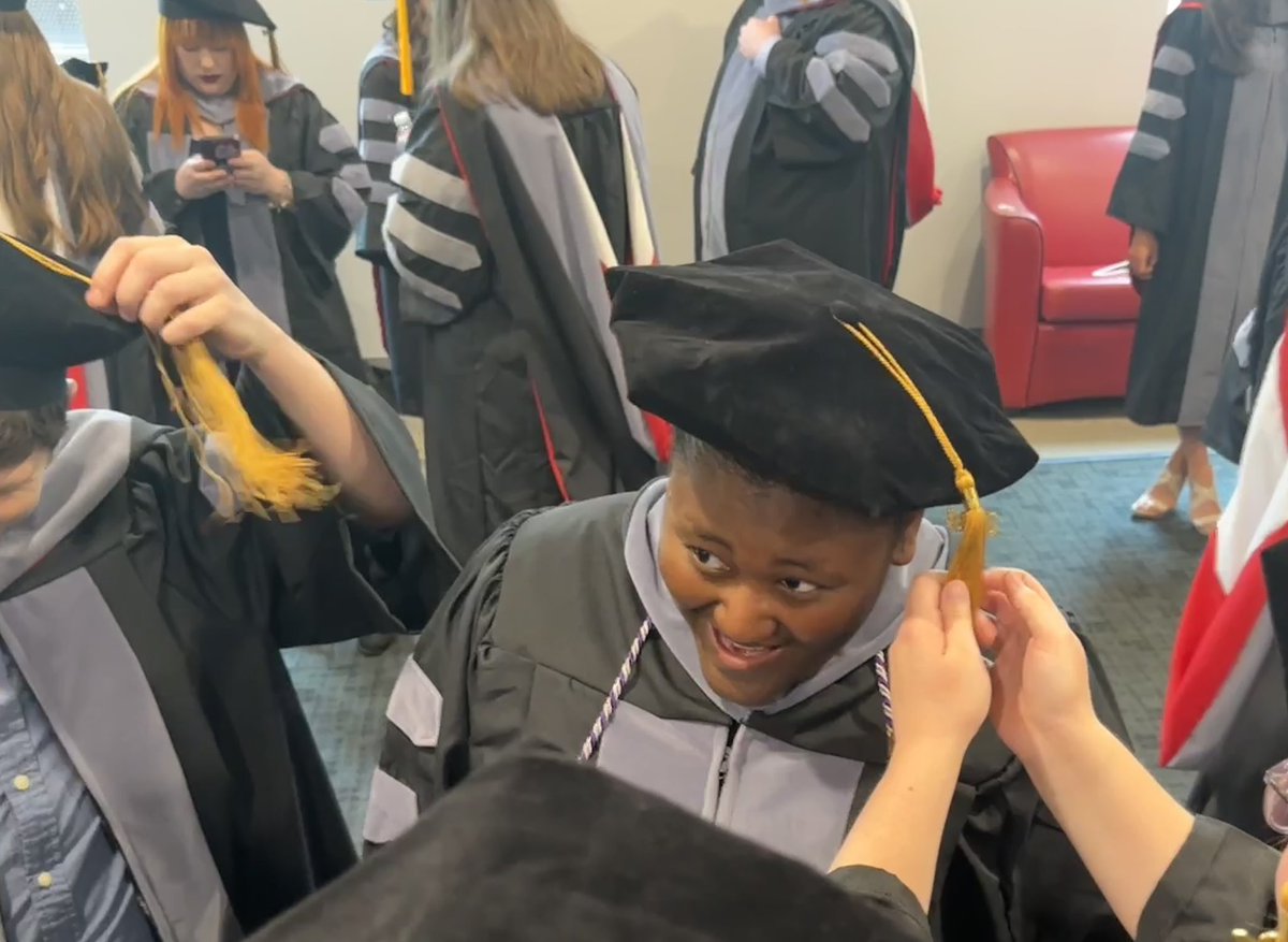 THE EXCITEMENT IS BUILDING! 🥳🥳🥳 We’re celebrating 97 new doctors of veterinary medicine and 11 PH.D. students at Oath and Hooding today. What amazing accomplishments. ❤️ #NCStateVetMed #innovators #problemsolvers #lifechangers @NCState
