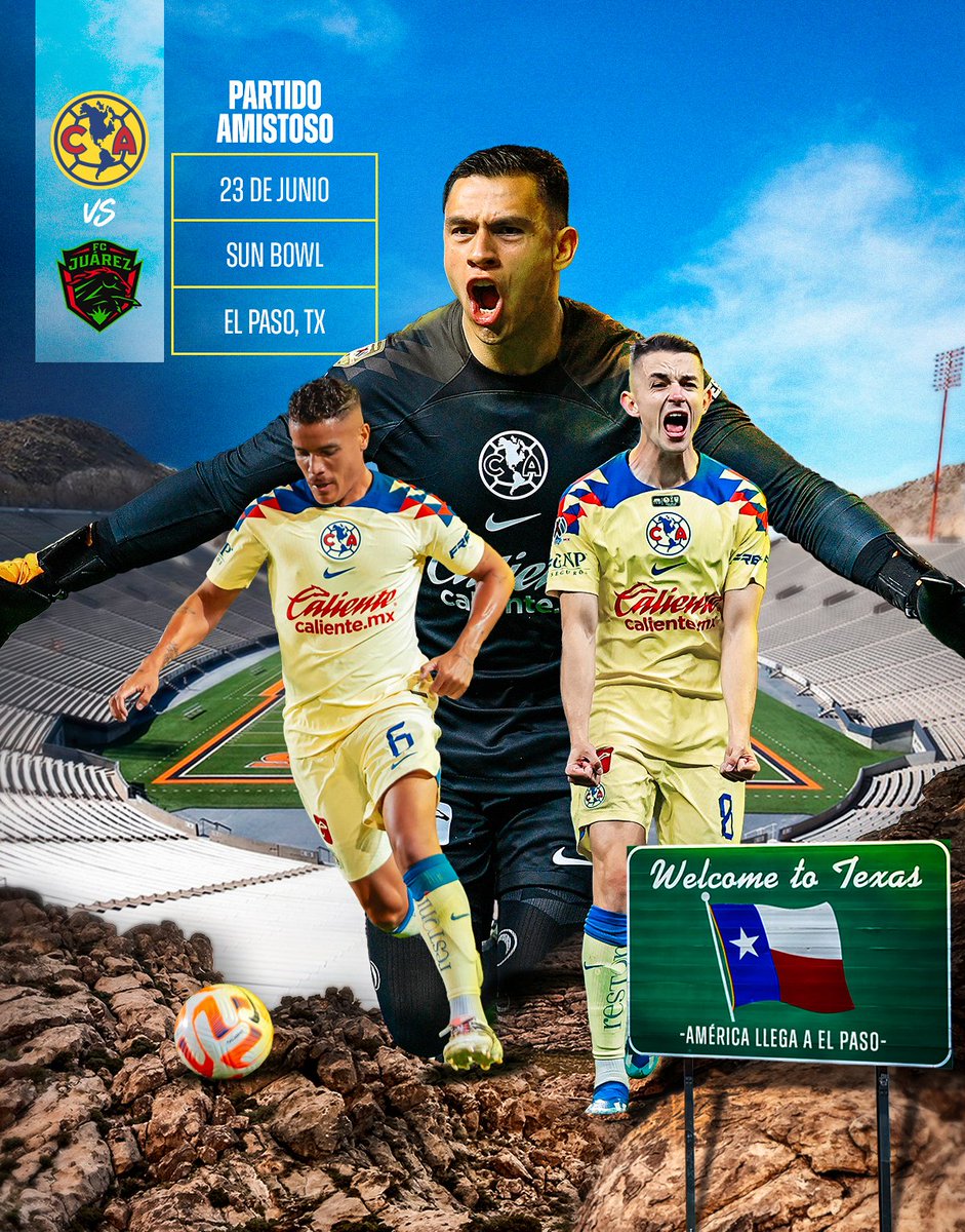 ¡Por primera vez en la historia! 🤩 Texas, tenemos una cita en El Paso este 23 de junio para nuestro partido amistoso contra Juárez 💪🇺🇸 ¡Más información! ℹ️ bit.ly/3UkUFEG