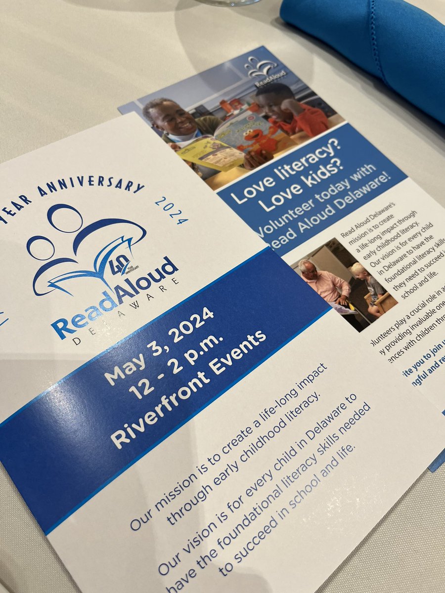 Happy 40th Anniversary, @readaloudde! It’s more important than ever to read to our children. I encourage all families to look into summer learning programs throughout our state. Volunteers interested in reading to children can get involved at readalouddelaware.org