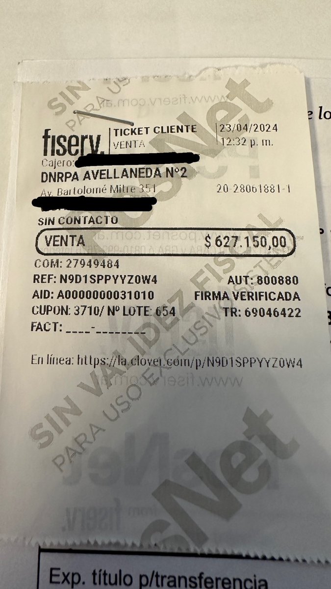 $630.000 me salió la transferencia de un auto usado año 2010. El Estado me robó más de medio mes de mi trabajo y de mi esfuerzo, simplemente por las ganas de progresar y de seguir creciendo. Más de medio mes trabajando para pagar la fiesta y el curro del Registro Automotor.