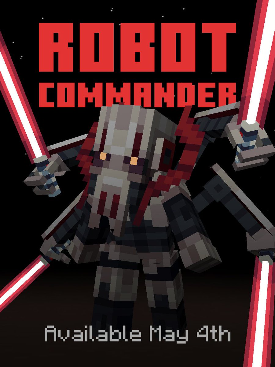 A new force enters the galaxy...

This coming May 4th, the limited Robot Commander 3-piece cosmetic set + a linked gesture will be available for 48 hours. Keep your eyes peeled! 🤖