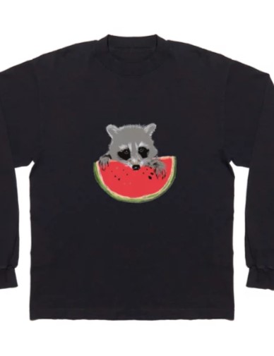 Raccoon Eats Watermelon Coffee Mug 15% off this item today! #raccoon #watermelon #animallove #shirt #hoodies #mugs #Society6 #MAnitarka society6.com/product/raccoo…
