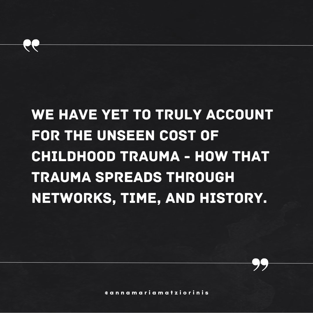 Childhood trauma's hidden toll reverberates through generations, social networks, and historical time. Acknowledging its impact is crucial for healing and social change. #ACEStudies #TraumaAwareness #ChildhoodTrauma