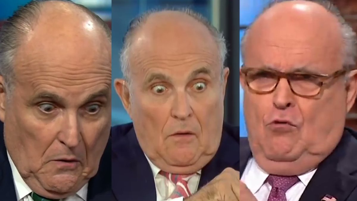 Rudy Giuliani checking to see how the Real Men Shit Their Diapers campaign is polling with independents