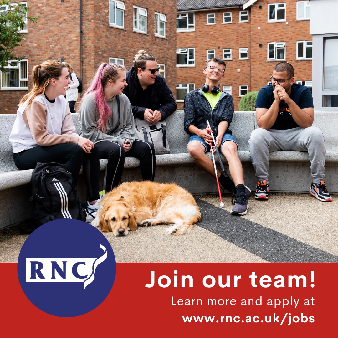 Make a difference to young people with visual impairment. RNC has 3 exciting jobs available: Teacher of Mathematics Digital Skills Teacher Marketing, Outreach and Events Officer Make a real impact in a supportive and inclusive environment. Apply today at rnc.ac.uk/jobs