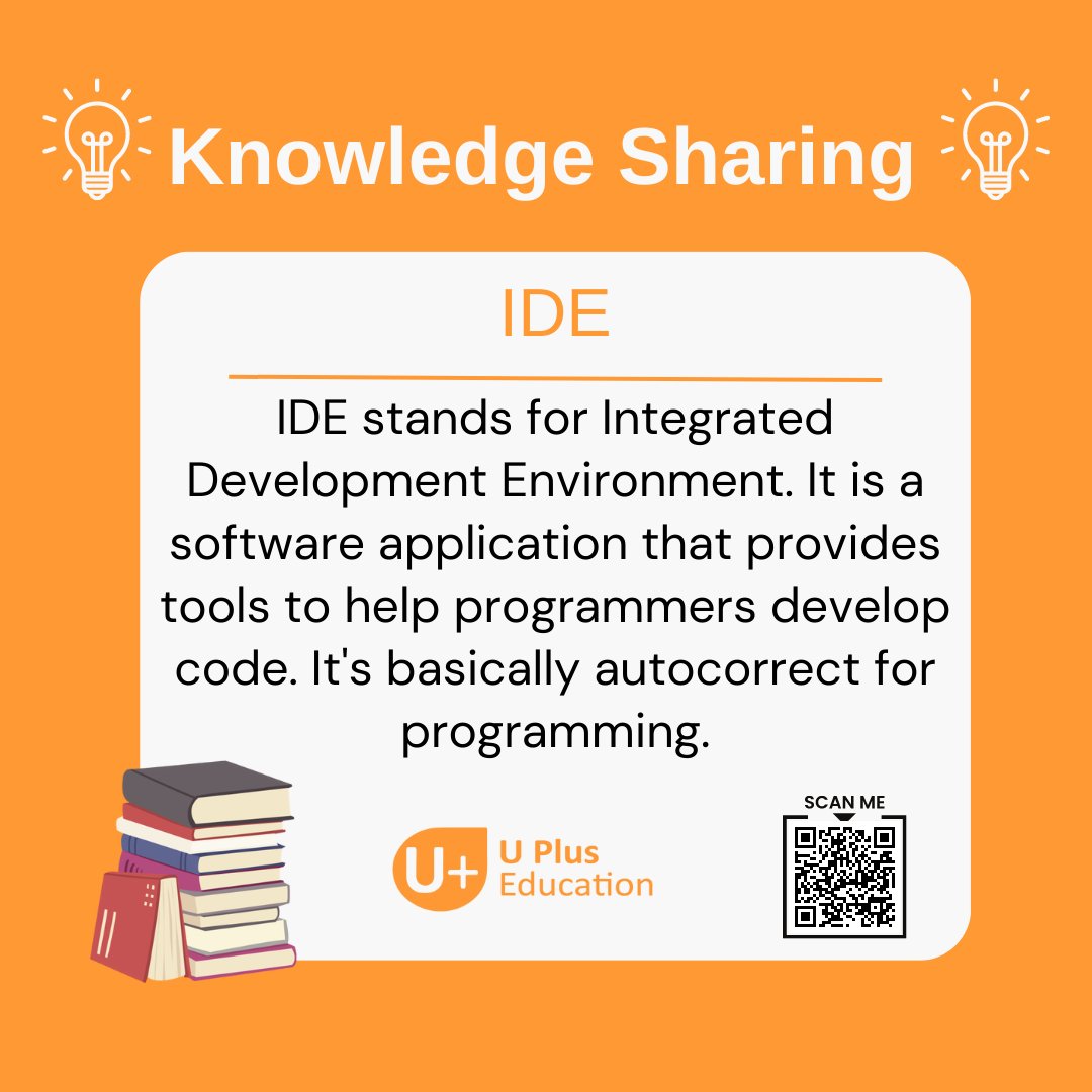 IDEs are like a digital playground where developers use a variety of tools to help them fuel their imagination and create software with ease and efficiency! #IDE #coding #learning #upluseducation Link in bio for more