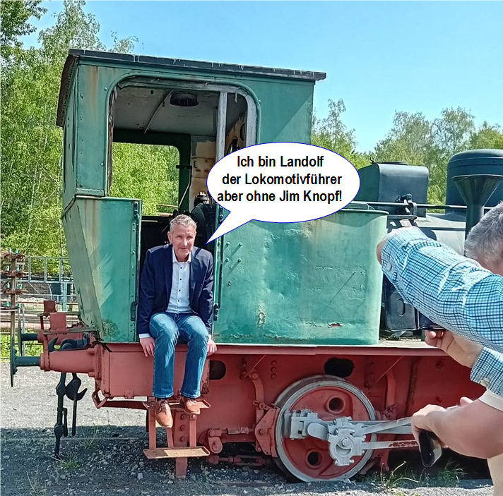451_Grad_F's tweet photo. @Stefan_K__ LokomotivFööhrerr #Landolf mit seiner Lok #AFDEN. https://t.co/7xtqQNqYgb