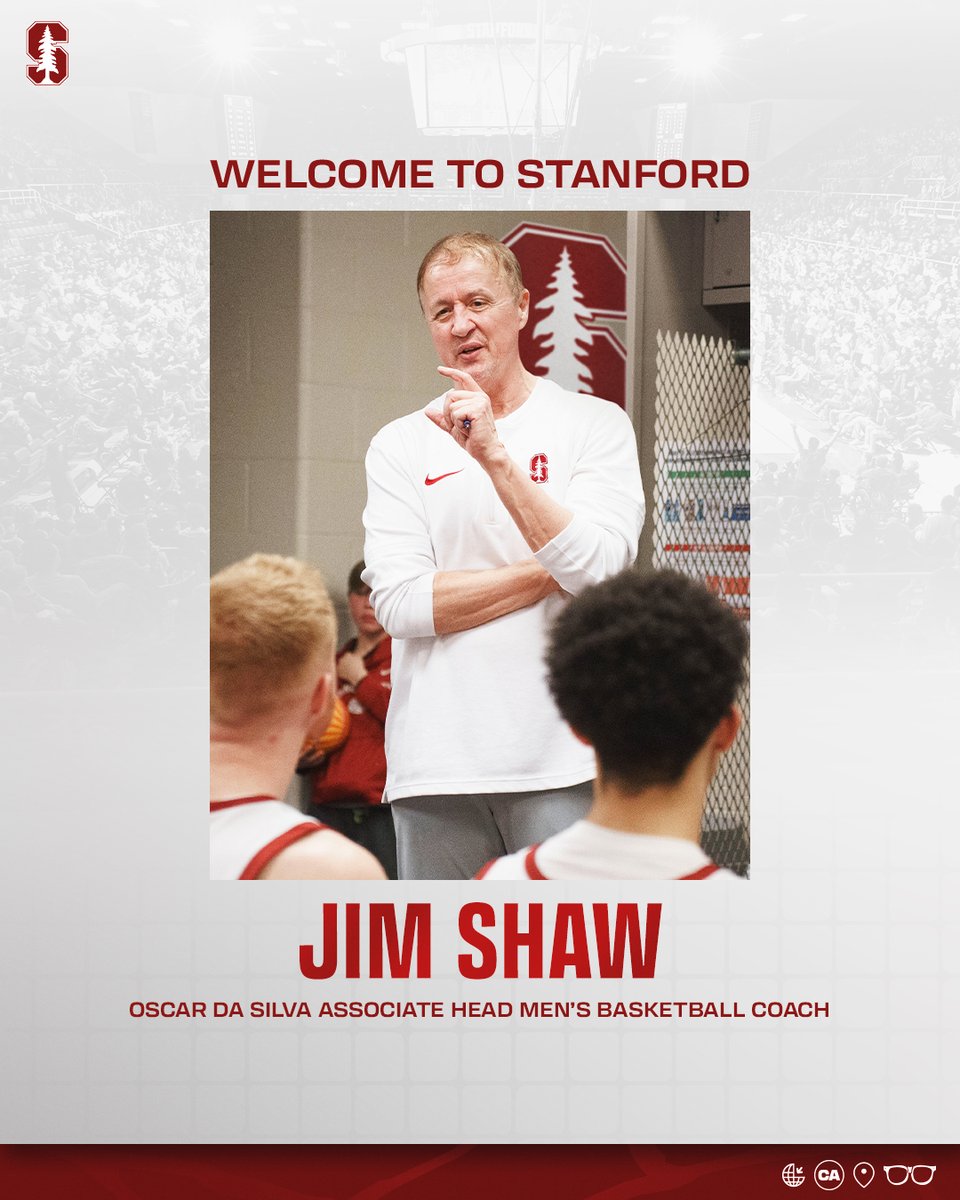 We are thrilled to welcome Jim Shaw as the Oscar da Silva Associate Head Men's Basketball Coach! 🔗: stanford.io/4ad2aUg #GoStanford