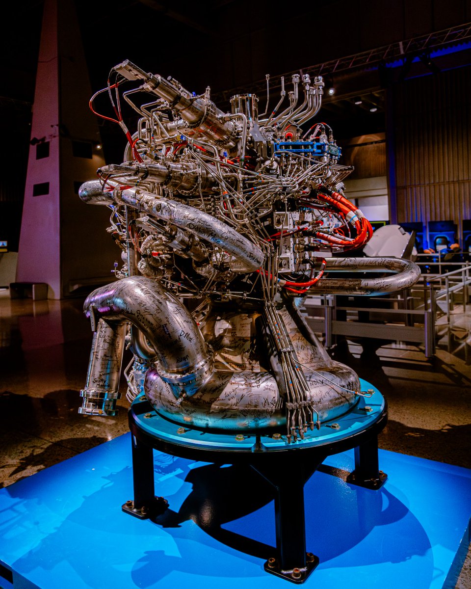 We teased you earlier this week, but we can now reveal that we are proudly displaying a BE-3U engine in our “Dare to Explore” exhibit. We are thrilled to partner with @BlueOrigin to display the engine that along with Blue’s BE-4 is bringing the rumble back to the Rocket City!