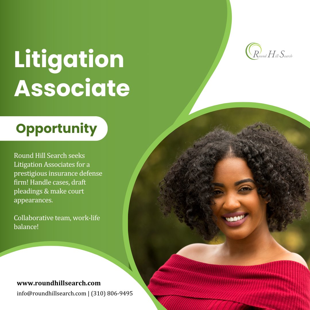 Experienced attorney? Join a boutique firm known for client focus & impressive results! 

ow.ly/yC7t50Rce7f 

#InsuranceLaw #LitigationAssociate #LosAngelesLaw