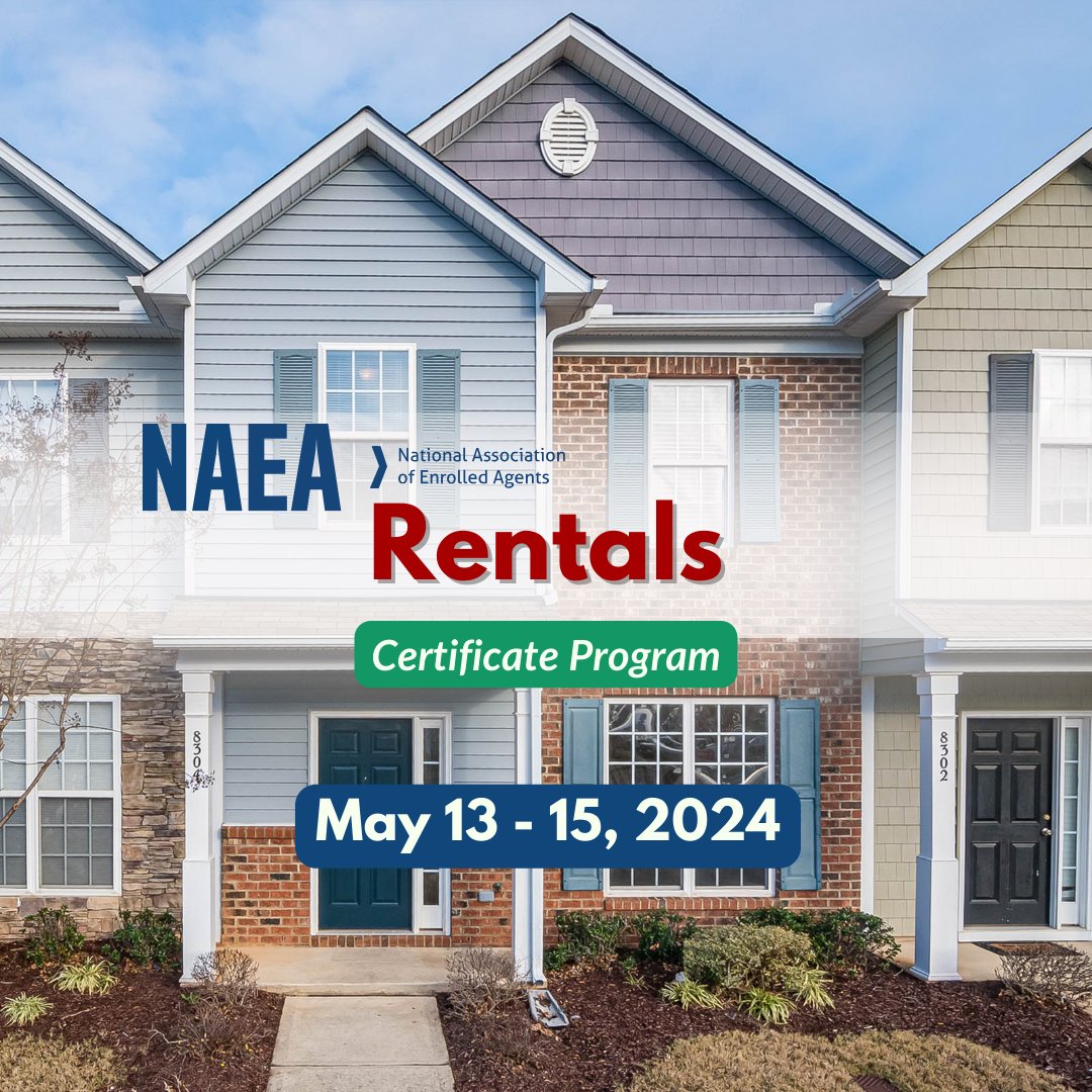 Do you have clients that are rental property owners? This is your sign to register for NAEA’s Rentals Certificate Program! Learn rental types, key features, and ace client filings on Form 1040 or through other entities. #TaxEducation

Sign up now - pathlms.com/naea/courses/6…