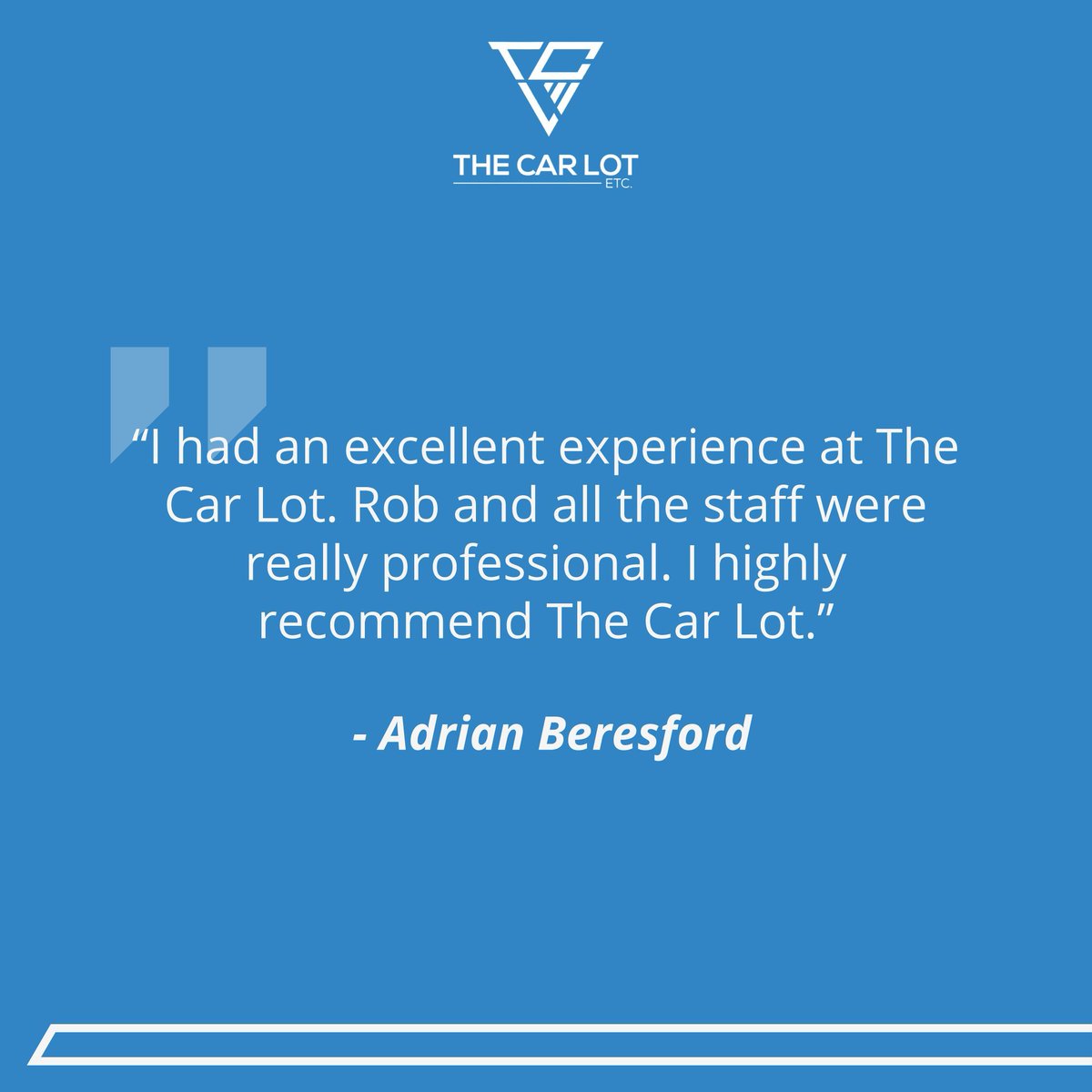 Customer Spotlight 🌟 Adrian shares his stellar experience at The Car Lot! Our team strives for professionalism and excellence, ensuring every customer leaves satisfied. Thank you, Adrian, for your recommendation!

#CustomerTestimonial #5StarTestimonial #TheCarLot #Sudbury