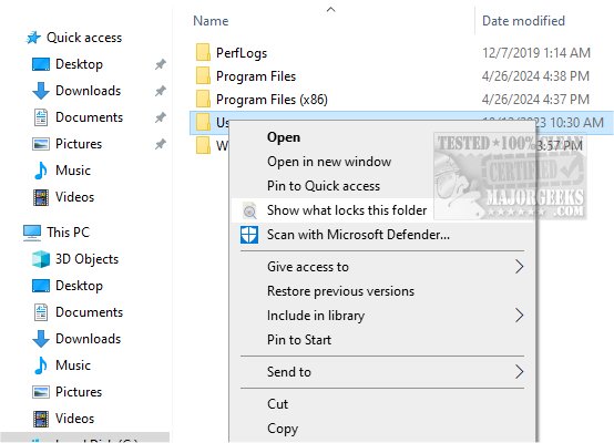 majorgeeks's tweet image. New! ShowWhatProcessLocksFile is a tool that identifies the processes that are locking a particular #file or #folder.
majorgeeks.com/files/details/… #opensource