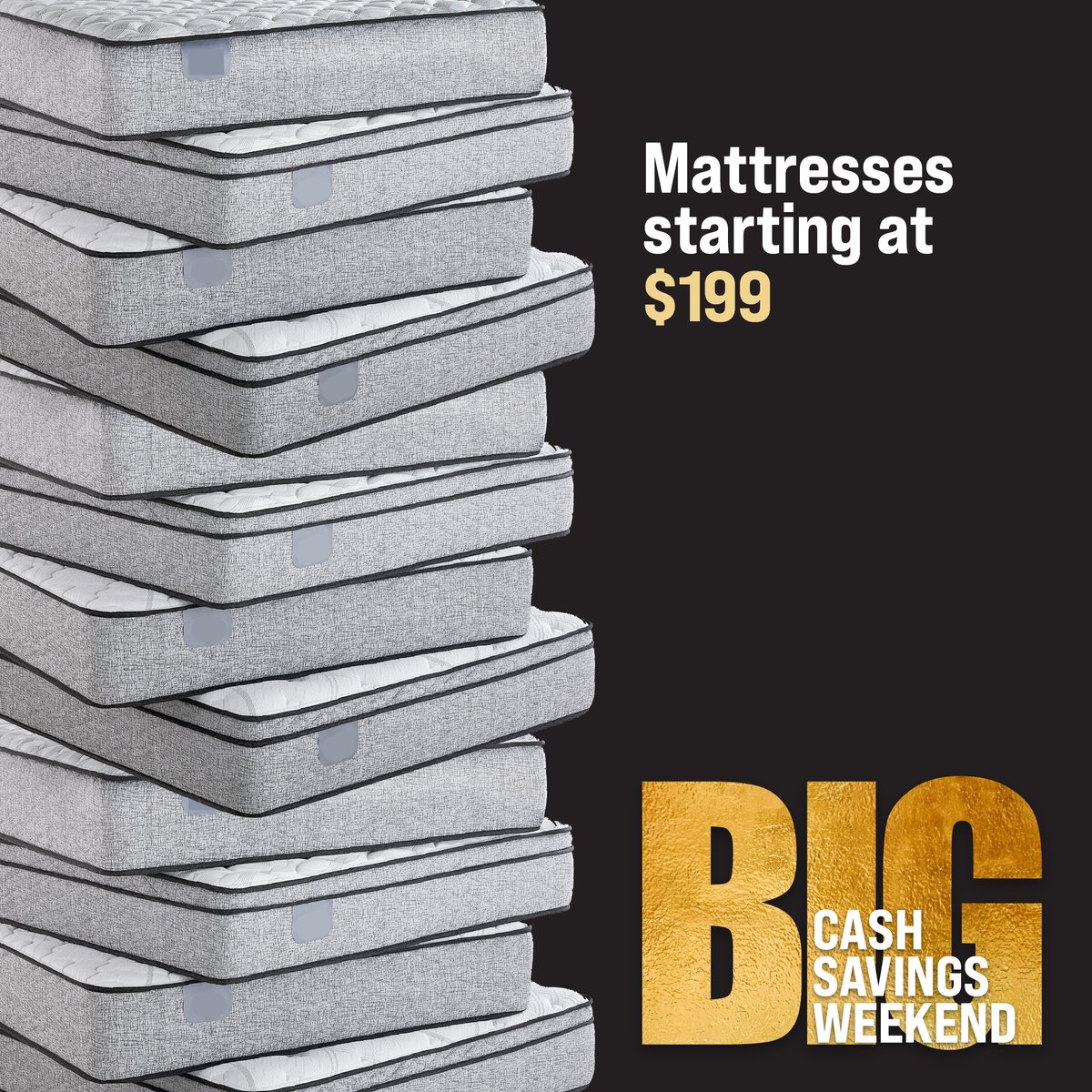 During our BIG Cash Savings Weekend:
Clearance King mattresses are: $999
Clearance Queens: $799

20% off Warehouse mattress stock
50% off floor models.

You don't want to miss this! This weekend only May 3 - 5.

#klosstohome #mattresssale #localbusiness