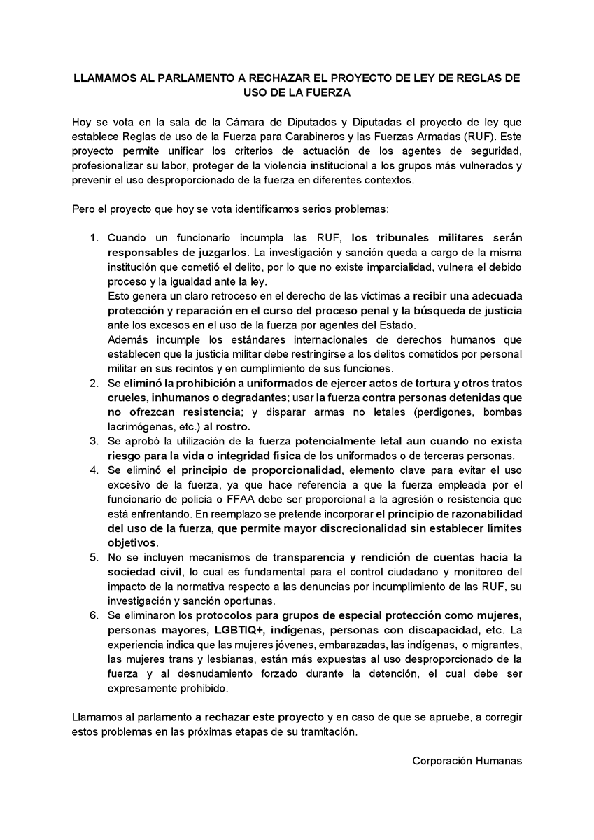 Corporación Humanas tweet media