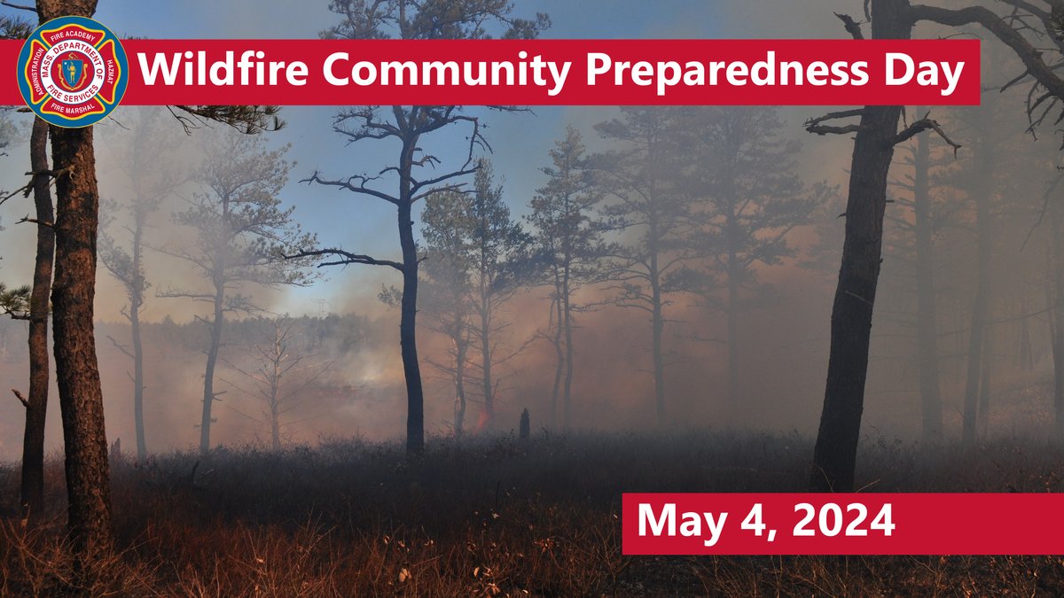 Tomorrow is #WildfirePrepDay! More than 50% of Massachusetts homes are in Wildland-Urban Interface zones. Protecting your #HomeIgnitionZone, planning evacuation routes, and practicing outdoor fire safety can all reduce your family's #WildlandFire risk: ow.ly/CbtR50Rop9T