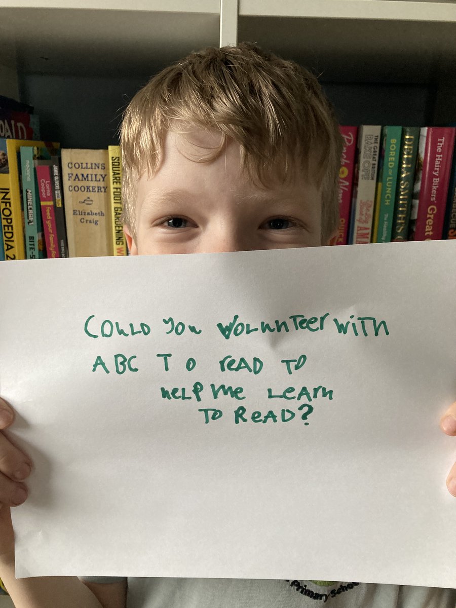 We currently have volunteering vacancies in your area to assist children who are struggling to read. If you're interested in making a difference in the lives of these children, please contact us at info@abctoread.org.uk or visit our website abctoread.org.uk for information